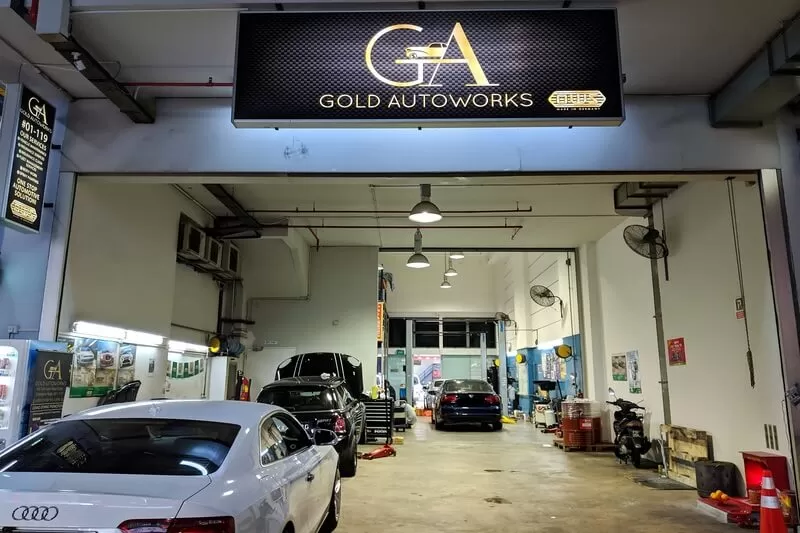 gold autoworks car workshop in singapore